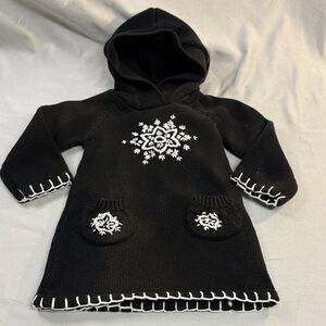 Maggie & Zoe - Black long sleeve Knit Hooded Dress